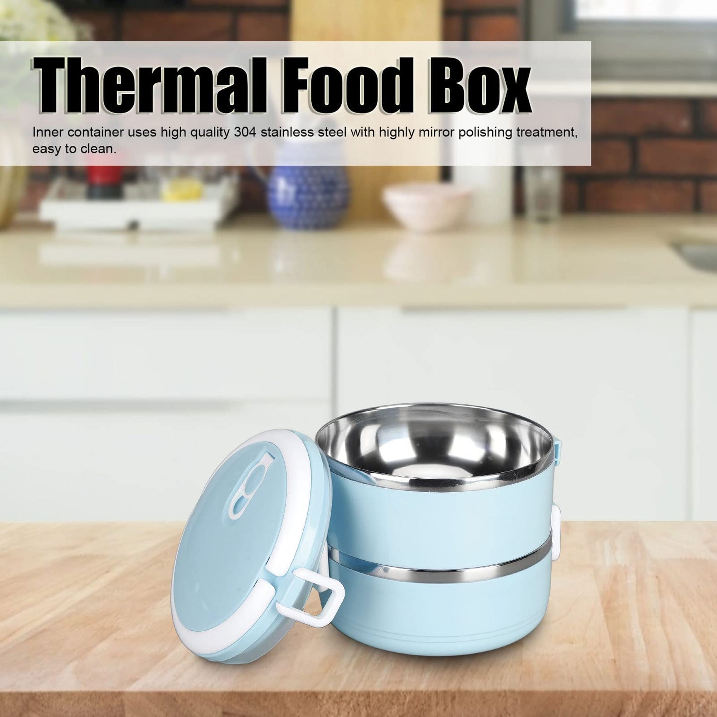 PRODESIRE™ ROUND THERMOL LUNCH BOX (IMPORTED)
