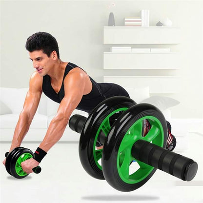 PRODESIRE™ SUPER MUTE DOUBLE ABDOMINAL WHEEL AB ROLLER