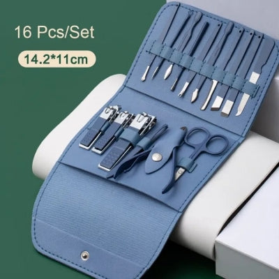PRODESIRE™ 16 PCS STAINLESS STEEL MANICURE & PEDICURE SET (IMPORTED)