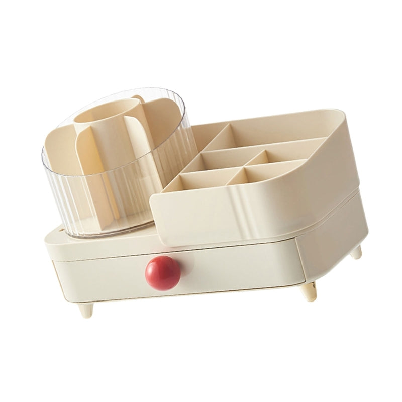 MULTIFUNCTIONAL DESKTOP ROTATING COSMETICS ORGANIZER