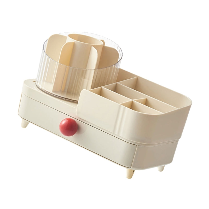 MULTIFUNCTIONAL DESKTOP ROTATING COSMETICS ORGANIZER