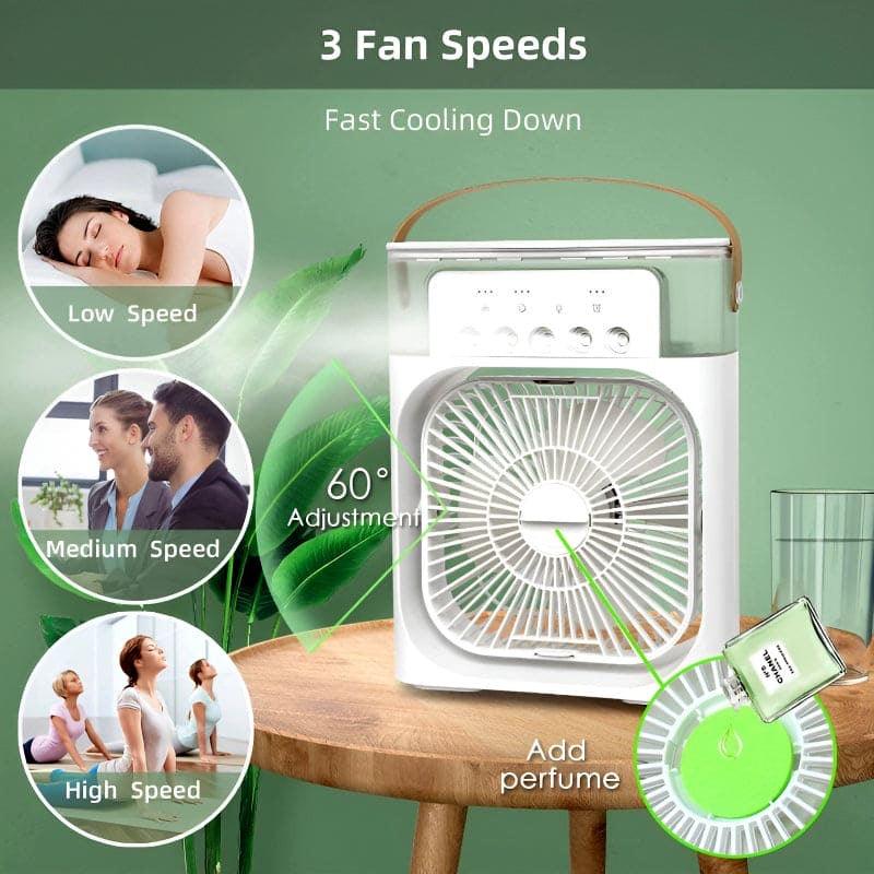 RECHARGEABLE USB HUMIDIFIER FAN FOR CLEAN AND REFRESHING AIR