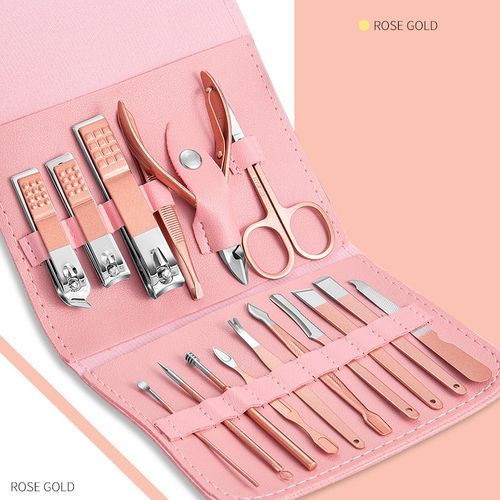 PRODESIRE™ 16 PCS STAINLESS STEEL MANICURE & PEDICURE SET (IMPORTED)