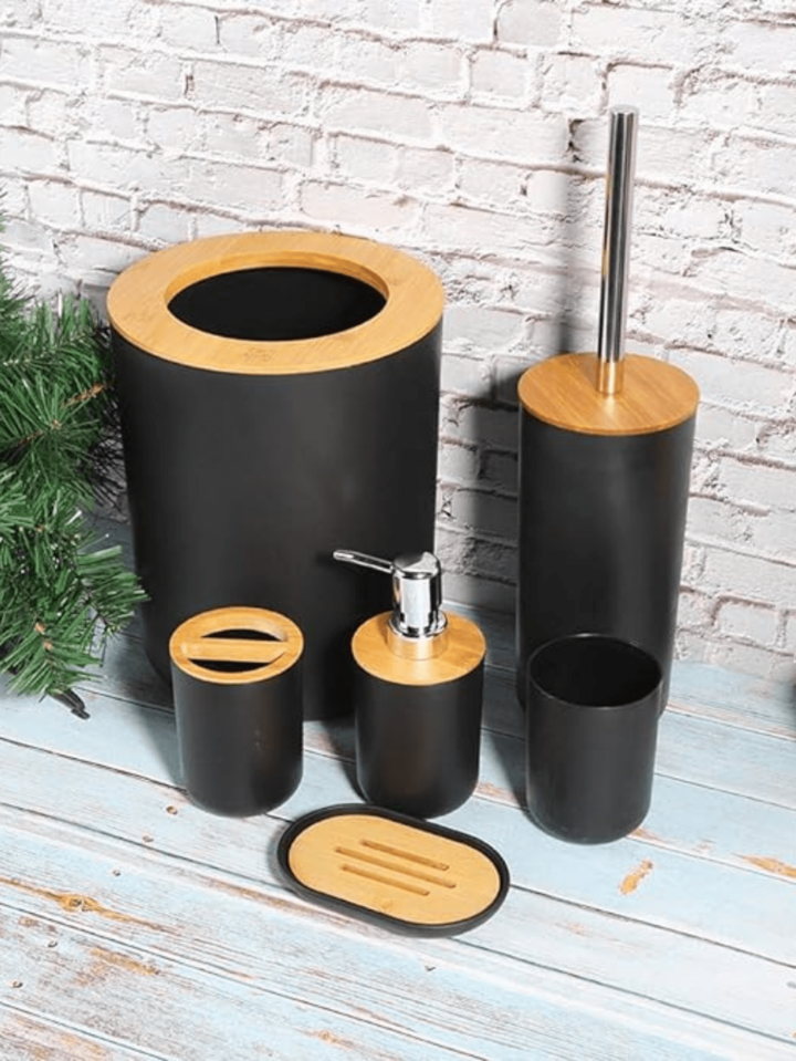 MODERN 6PCS BATHROOM ORGANIZER SET WITH BOX