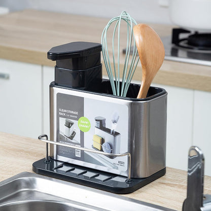 PRODESIRE™ STAINLESS STEEL 3 IN 1 SINK TEDY KITCHEN SOAP DISPENSER