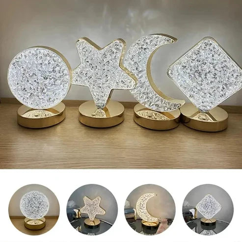 CHARGEABLE TABLE CRYSTAL LAMP
