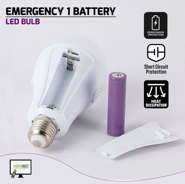 PRODESIRE™ DOUBLE CELLS RECHARGEABLE LED BULB WITH BATTERY BACKUP