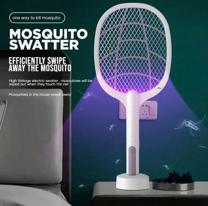 PRODESIRE™ RECHARGEABLE MOSQUITO RACKET 2IN1 WITH STAND