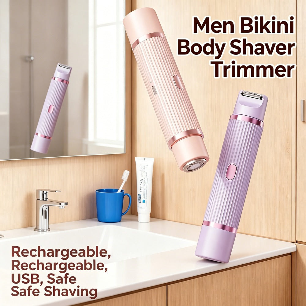 PRODESIRE™ 2 IN 1 DUAL HEAD SHAVER WOMEN, ELECTRIC BIKINI TRIMMER WET & DRY USE HAIR REMOVAL