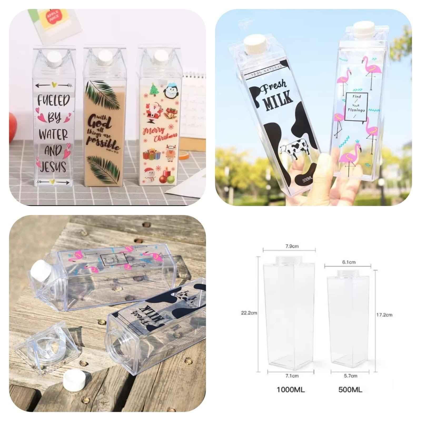LIGHTWEIGHT TRANSPARENT BOTTLE FOR JUICE AND MILK