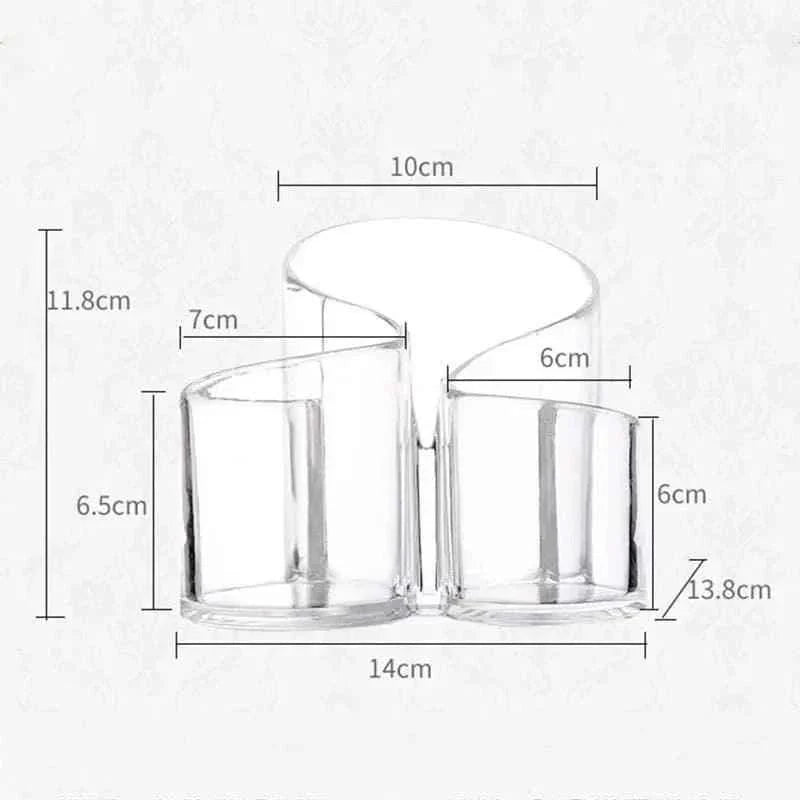 TRANSPARENT S-SHAPE MAKEUP BRUSH STORAGE