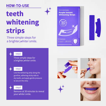 PRODESIRE™ PURPLE INSTANT TEETH WHITENING STRIPS