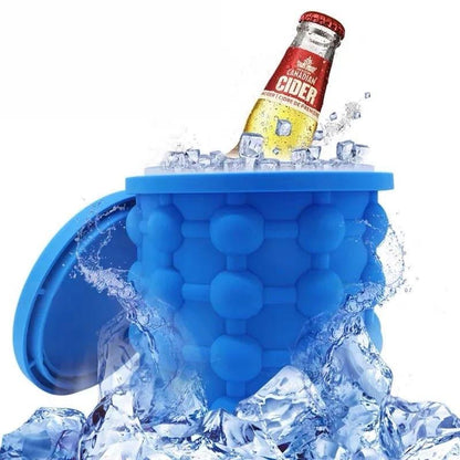 FLEXIBLE SILICONE BUCKET FOR CHILLING DRINKS