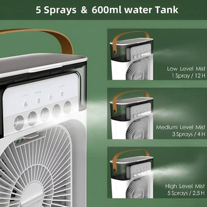 RECHARGEABLE USB HUMIDIFIER FAN FOR CLEAN AND REFRESHING AIR