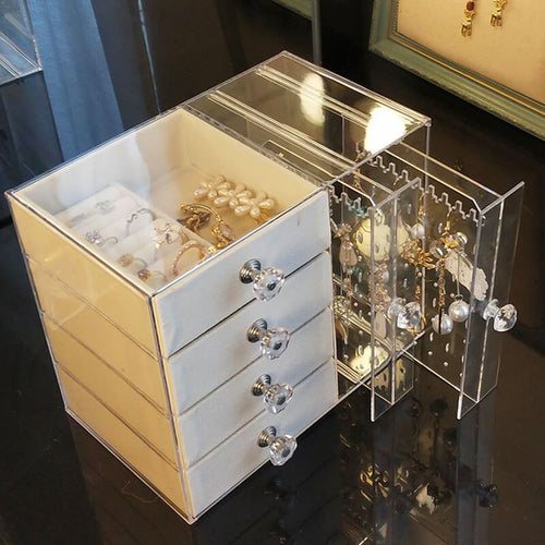MULTIPURPOSE ACRYLIC 4 + 2 DRAWERS ORGANIZER