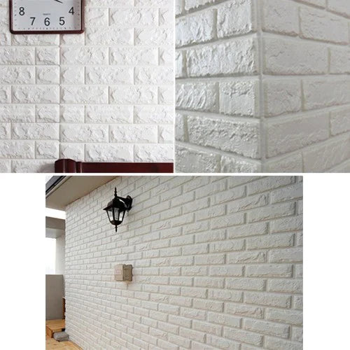 PRODESIRE™ SELF ADHESIVE 3D BRICK WALL SHEET (27X30 INCH PER SHEET)