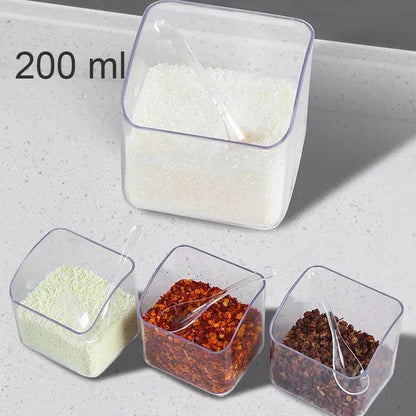KITCHEN WALL ORGANIZER – 4-GRID SPICE STORAGE RACK