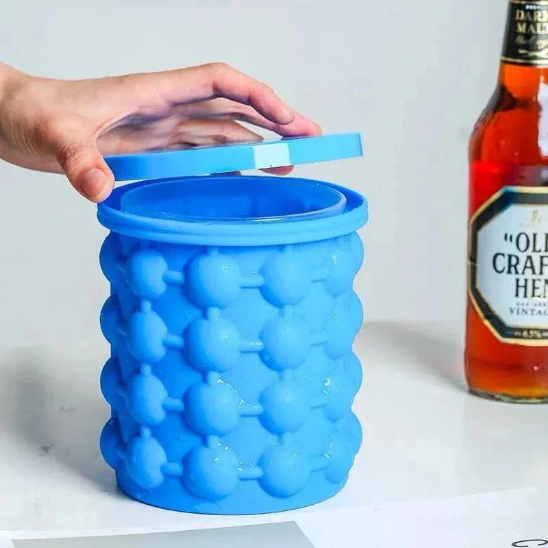 FLEXIBLE SILICONE BUCKET FOR CHILLING DRINKS