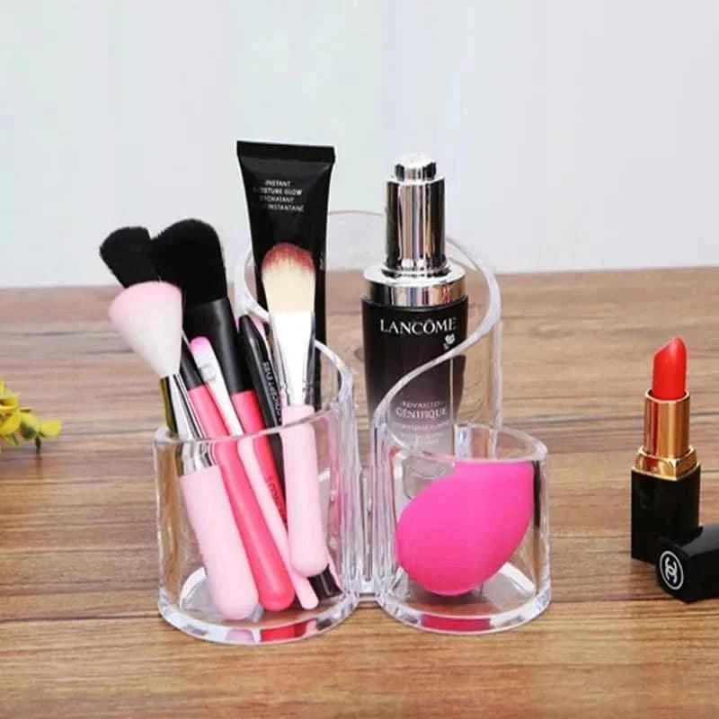 TRANSPARENT S-SHAPE MAKEUP BRUSH STORAGE
