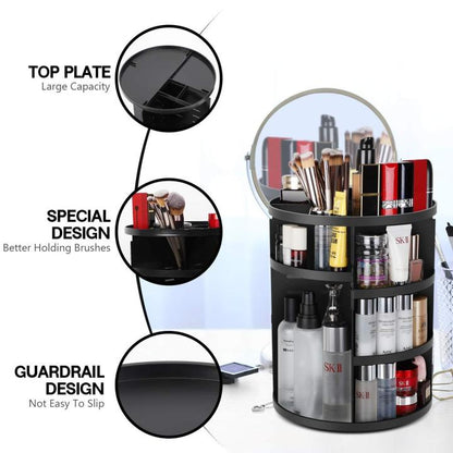 PRODESIRE™ 360 DEGREE ROTATING MAKEUP ORGANIZER