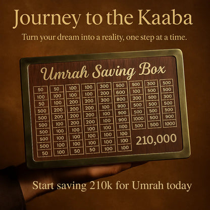 PRODESIRE™ UMRAH SAVING BOX - SAVE 210000 FOR UMRAH