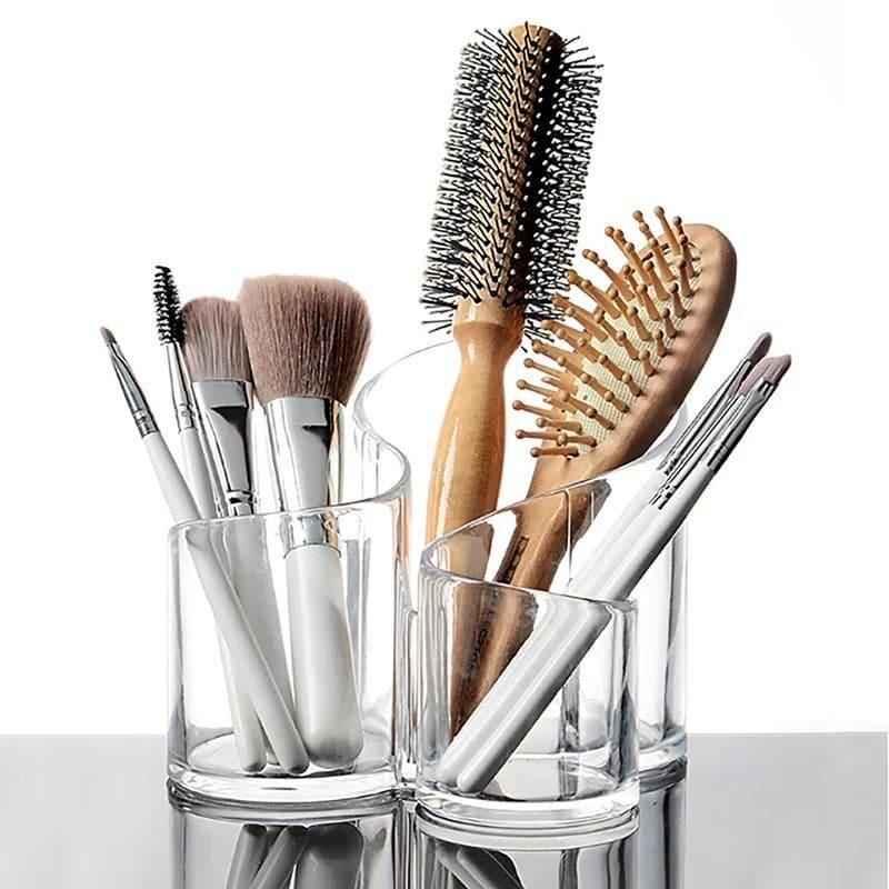 TRANSPARENT S-SHAPE MAKEUP BRUSH STORAGE