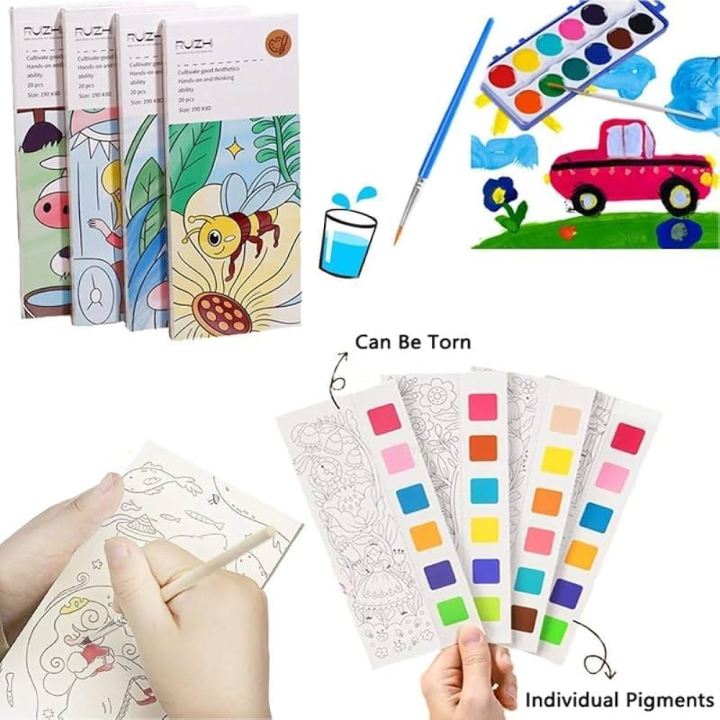 PRODESIRE™ WATERCOLOR BOOK WITH PAINT BRUSH