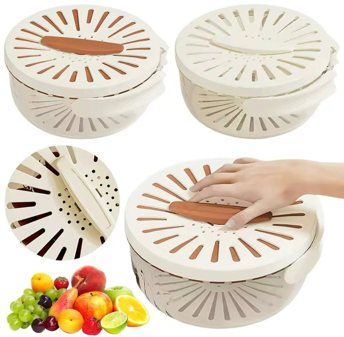 FRUIT & VEGGIE WASH BOWL FOR QUICK FOOD PREP