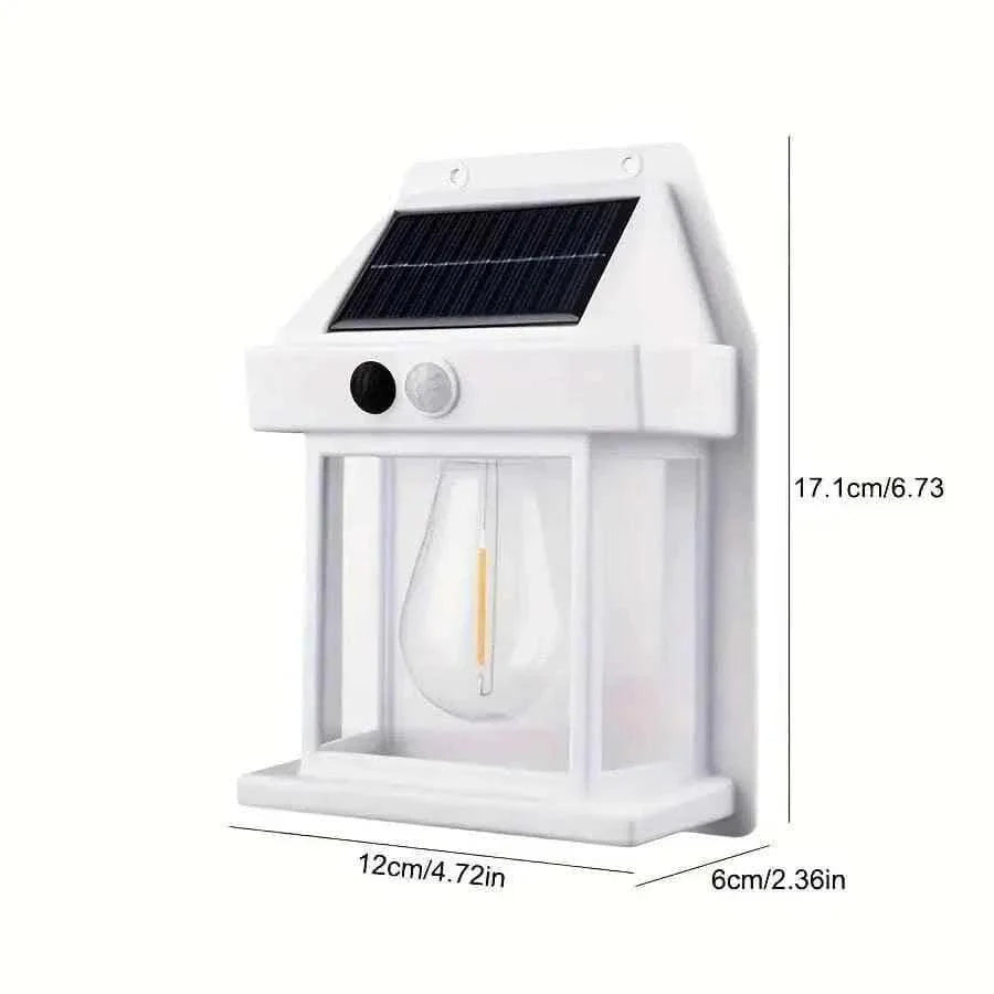 SOLAR POWERED OUTDOOR MOTION SENSOR LIGHT DUSK TO DAWN