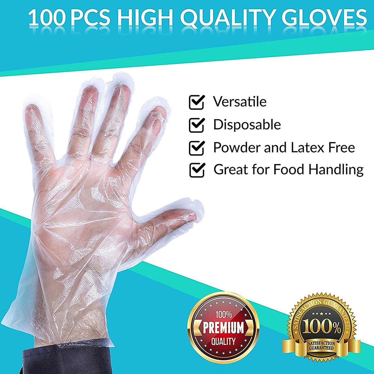 PRODESIRE™ DISPOSABLE PLASTIC GLOVES (IMPORTED)