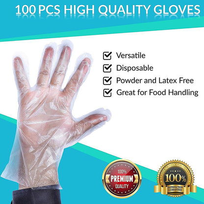 PRODESIRE™ DISPOSABLE PLASTIC GLOVES (IMPORTED)