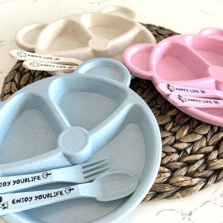 PRODESIRE™ MICKEY MOUSE KIDS PLATE WITH FORK & SPOON