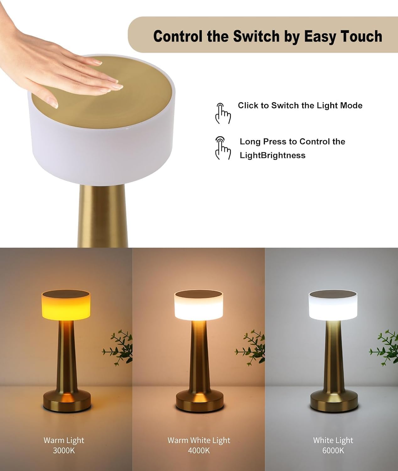 PRODESIRE™ SMART METAL RECHARGEABLE LAMP