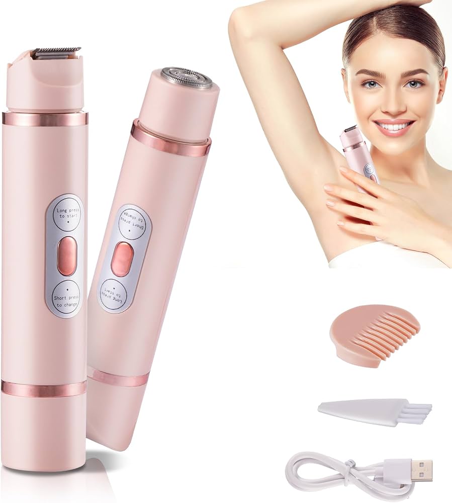 PRODESIRE™ 2 IN 1 DUAL HEAD SHAVER WOMEN, ELECTRIC BIKINI TRIMMER WET & DRY USE HAIR REMOVAL