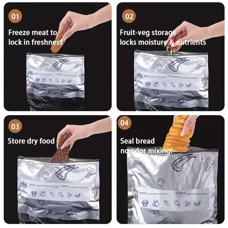 PRODESIRE™ KITCHEN REUSABLE ALUMINUM FOIL STORAGE BAGS