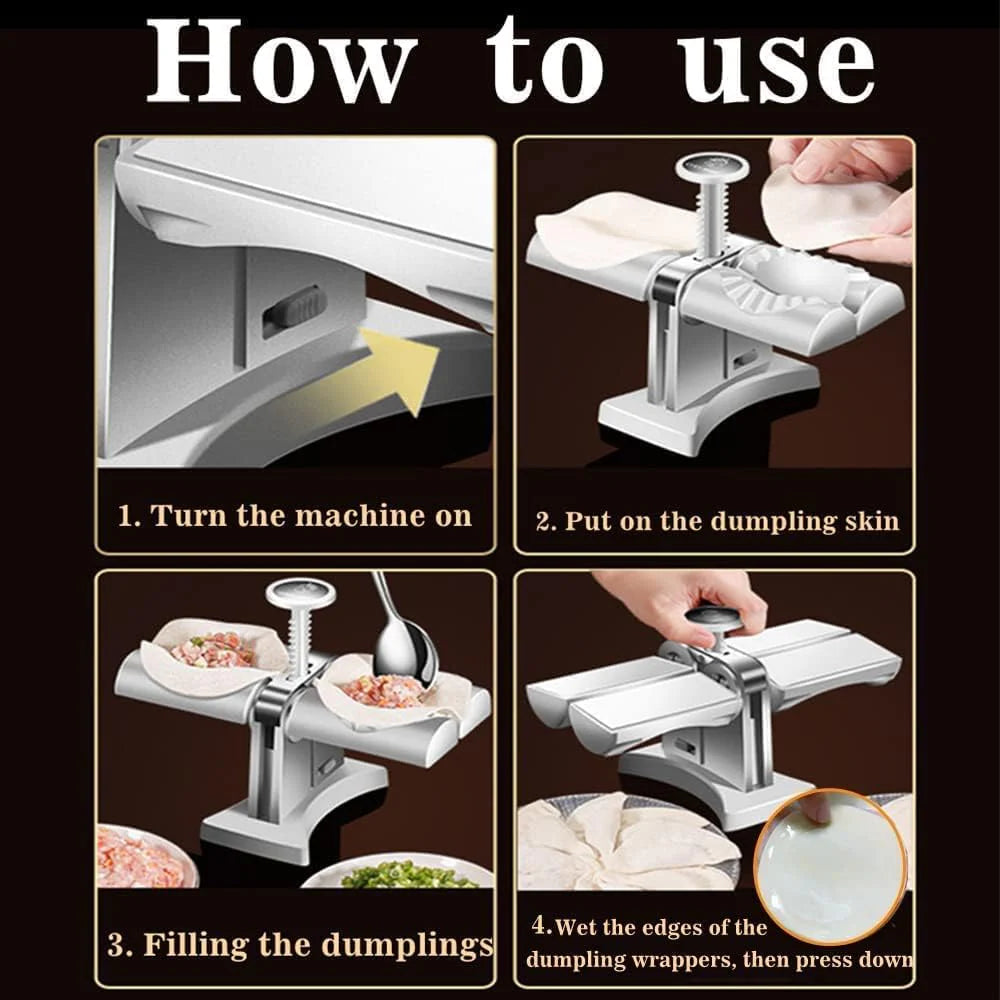 PRODESIRE™ DOUBLE HEAD AUTOMATIC DUMPLING MAKER MACHINE (IMPORTED)