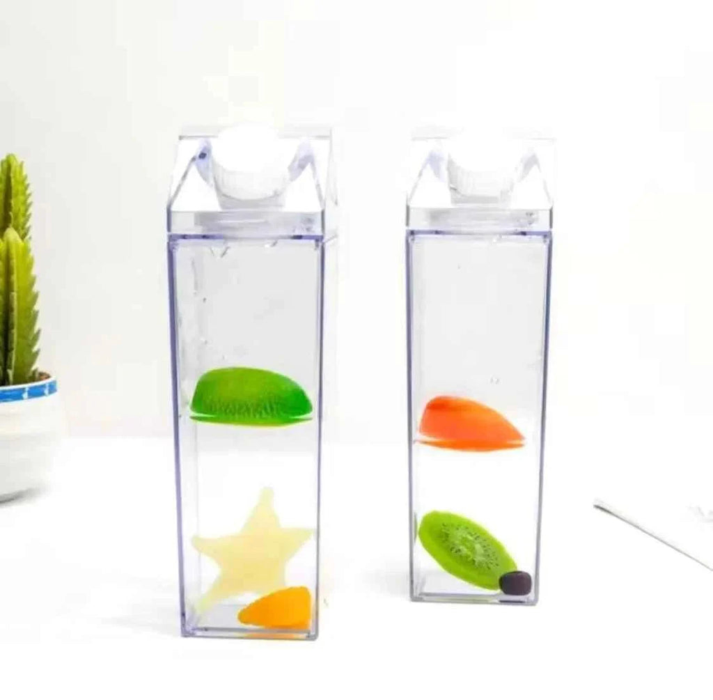 LIGHTWEIGHT TRANSPARENT BOTTLE FOR JUICE AND MILK