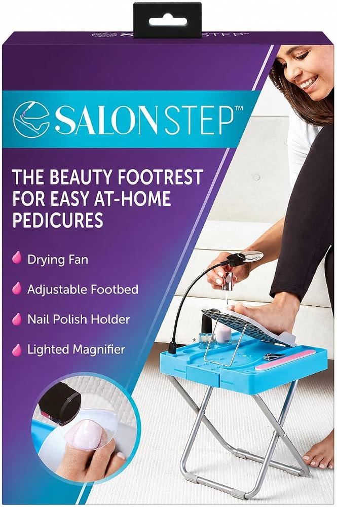 PRODESIRE™ PEDICURE FOOT REST NON-SLIP ADJUSTABLE STAND WITH LED AND DRYING FAN