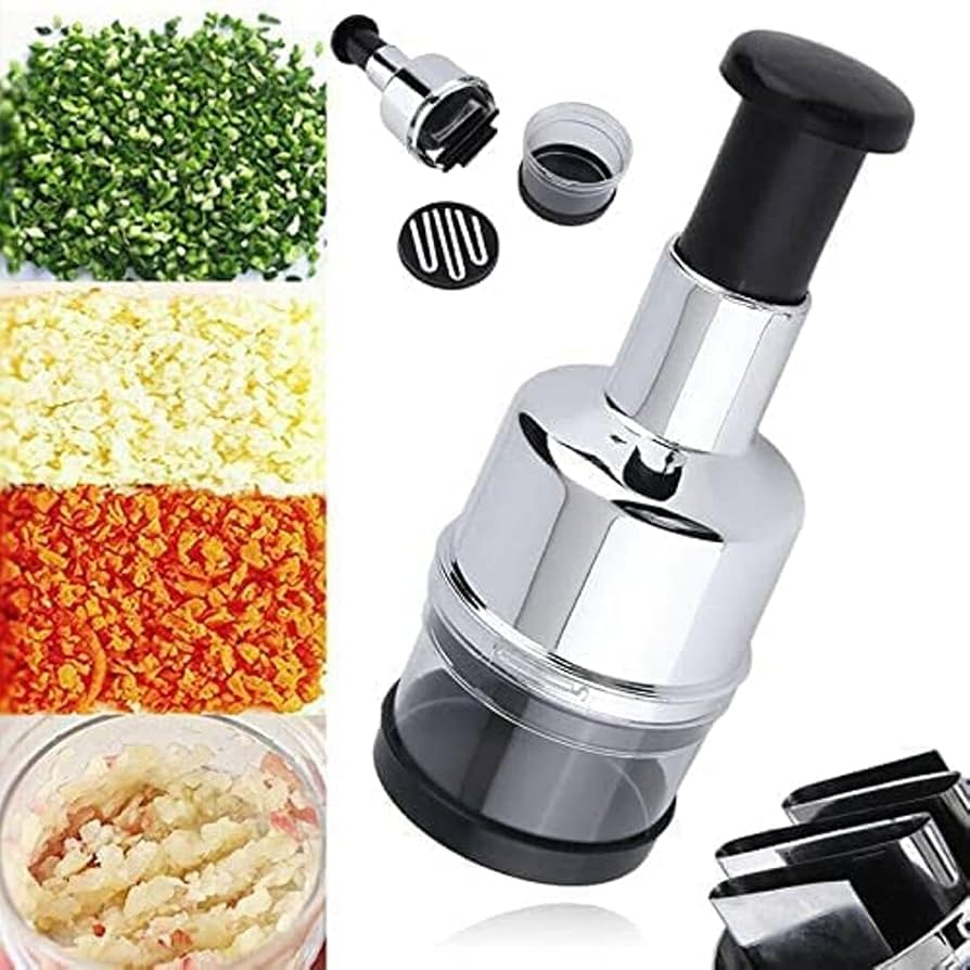 PRODESIRE™ STAINLESS STEEL HAND PUSHING CHOPPER FOR ONION & GARLIC
