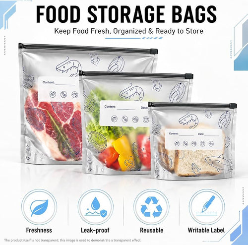 PRODESIRE™ KITCHEN REUSABLE ALUMINUM FOIL STORAGE BAGS