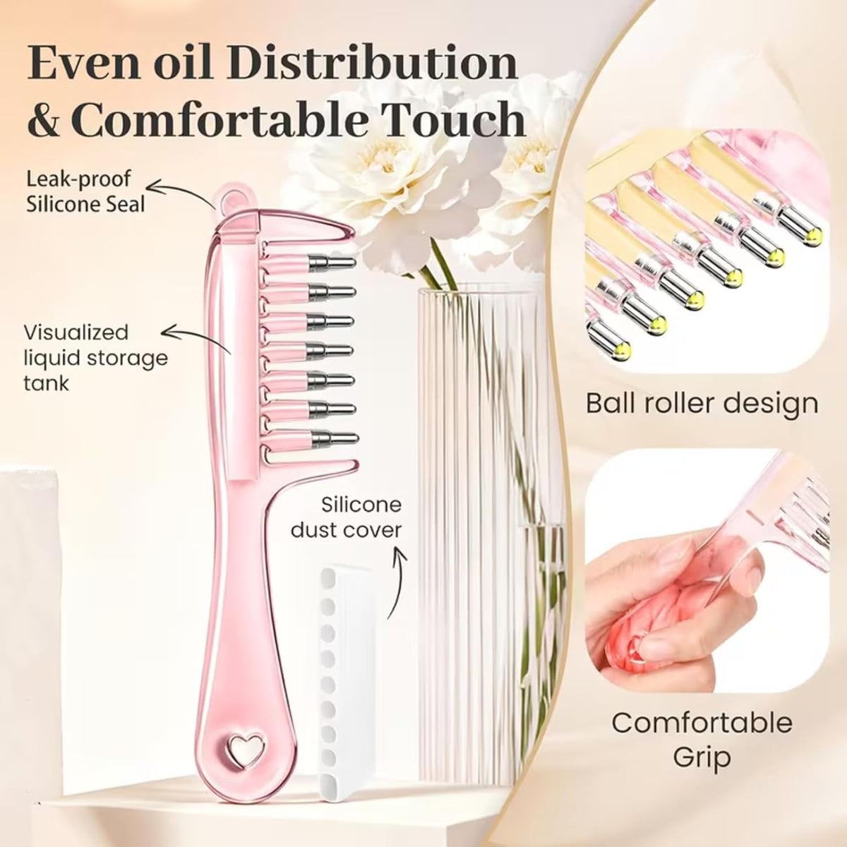 PRODESIRE™ HAIR OIL APPLICATOR COMB | SCALP MASSAGER