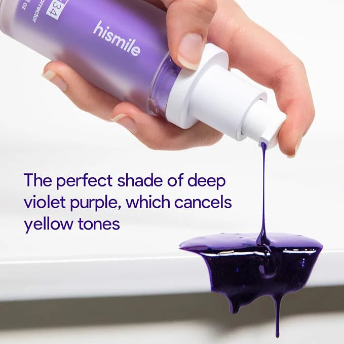 HISMILE V34 TEETH WHITENING SERUM – PURPLE COLOUR CORRECTOR FOR YELLOW TONES