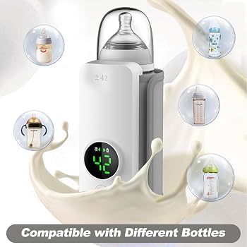 PRODESIRE™ LED DIGITAL DISPLAY RECHARGEABLE MILK WARMER WITH INSULATION COVER