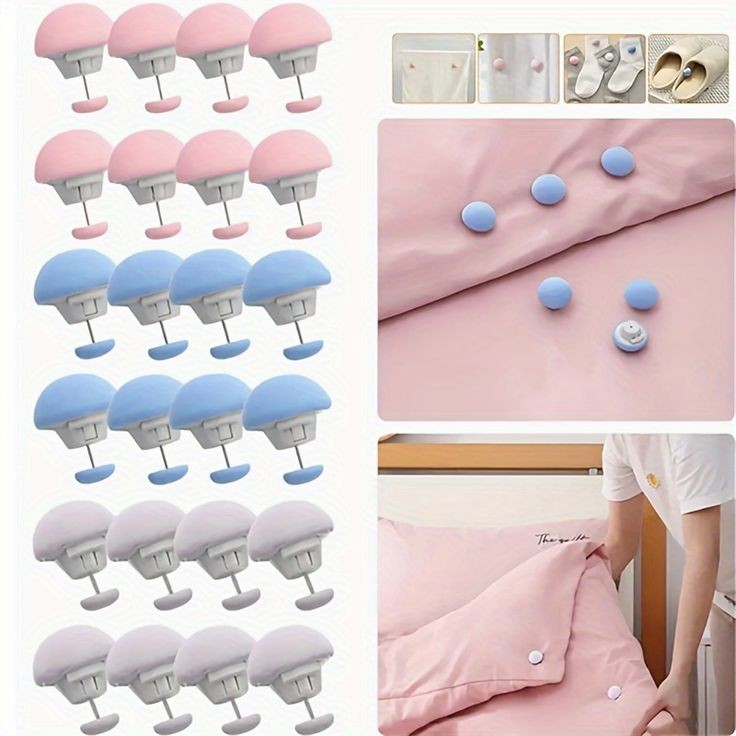 MUSHROOM BEDSHEET CLIPS (IMPORTED)
