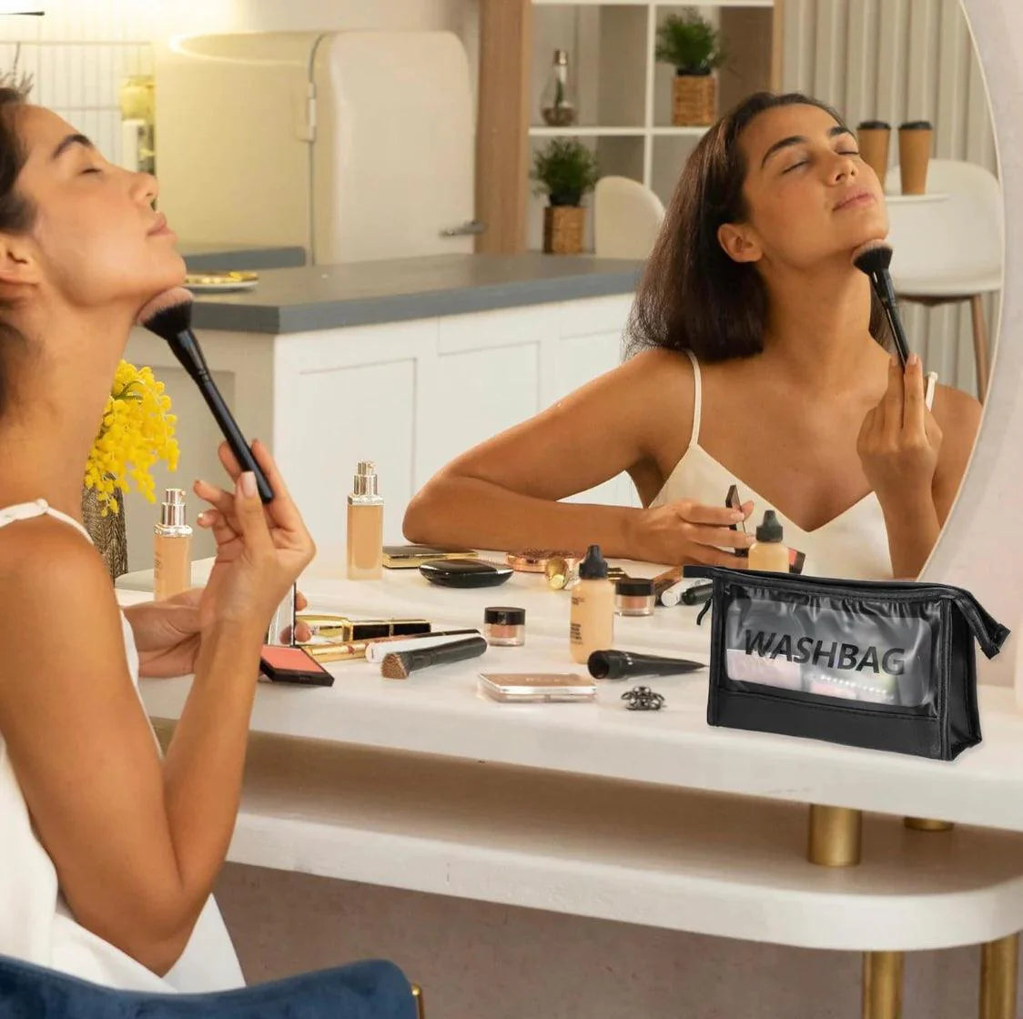 WATERPROOF TRAVEL COSMETICS POUCH WASHBAG ORGANIZER