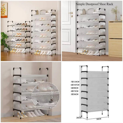 PRODESIRE™ DUSTPROOF MULTI LAYER SHOE RACK