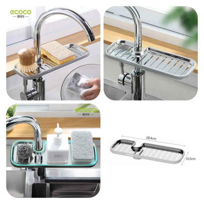 KITCHEN RACK STAINLESS STEEL FOR SPONGE AND DISH CLOTH STORAGE