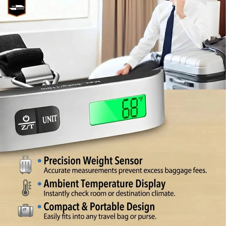 PRODESIRE™ ADVANCED DIGITAL LUGGAGE WEIGHT SCALE | 50KG CAPACITY