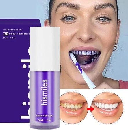 HISMILE V34 TEETH WHITENING SERUM – PURPLE COLOUR CORRECTOR FOR YELLOW TONES