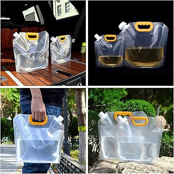 PRODESIRE™ TRANSPARENT OUTDOOR FOLDING WATER BAG (5 LITER)